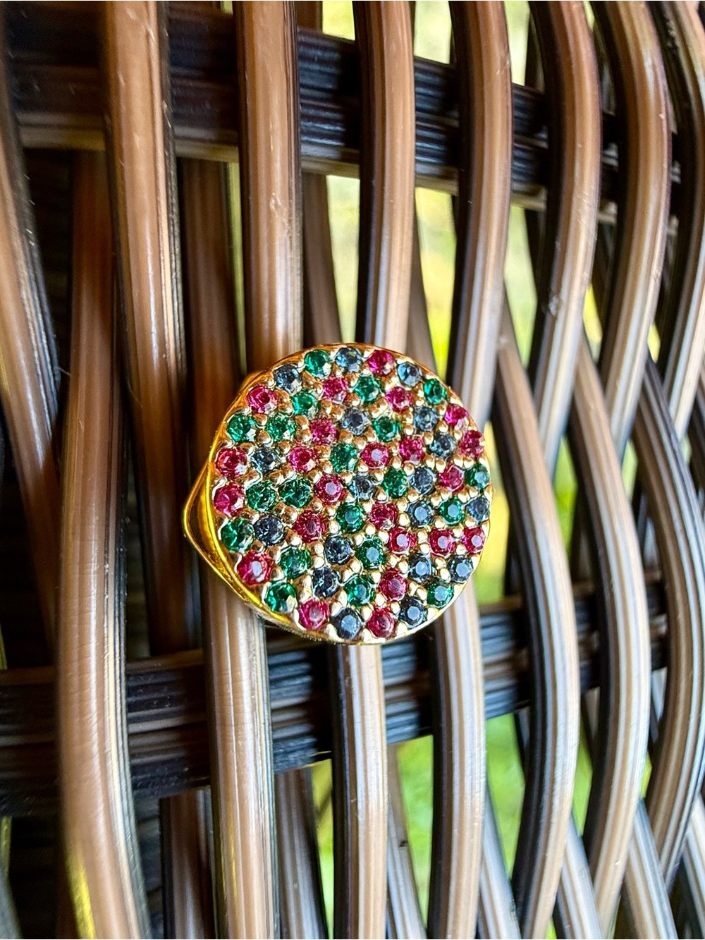 KEEP Collective Gold Multicolor Crystal Disc Charm